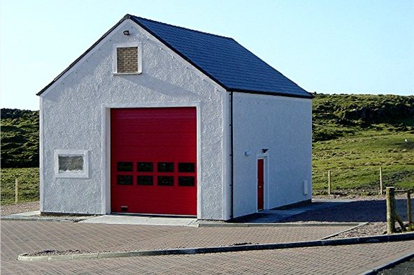 New fire station, March 2004