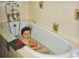Bath time for Emily Lismore 1993