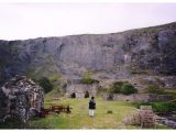 Mary Clare approaching the quarry