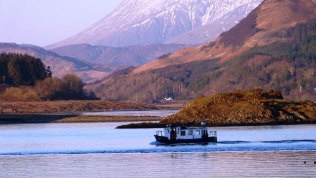 Lismore ferry : the view from our house Lismore ferry : the view from our house