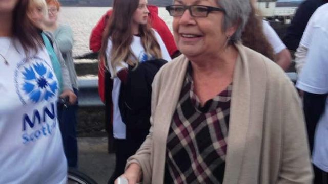 Marlene at the ferry