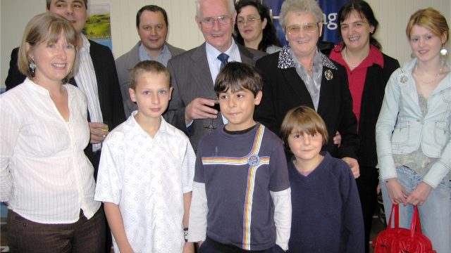 The Black family at Donald's book launch in 2006