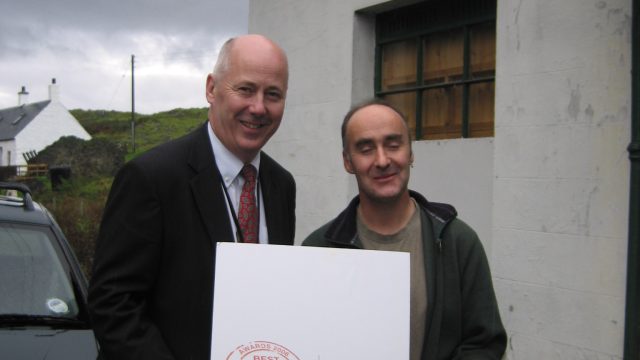 David with Andy Bayfield, head of Community Business Development North,