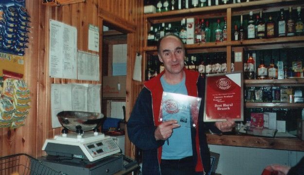 David at his till