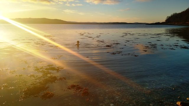 A bit colder than summer but not much