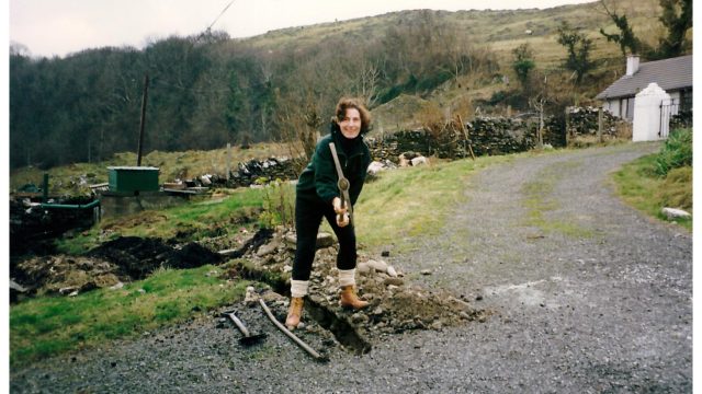 DIgging up the path
