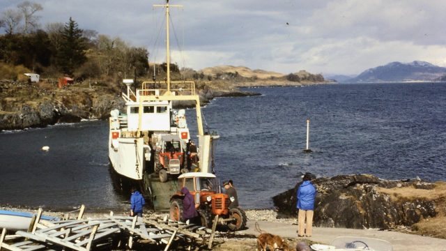 The MV Eigg at the new slip 1979 The MV Eigg at the new slip 1979