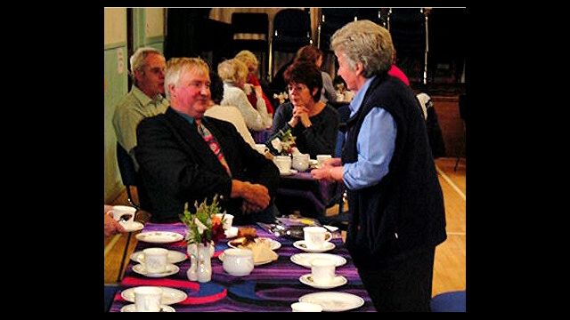 Hall coffee day 29.09.02, Archie Macgillivray, Anne Livingstone Hall coffee day 29.09.02
